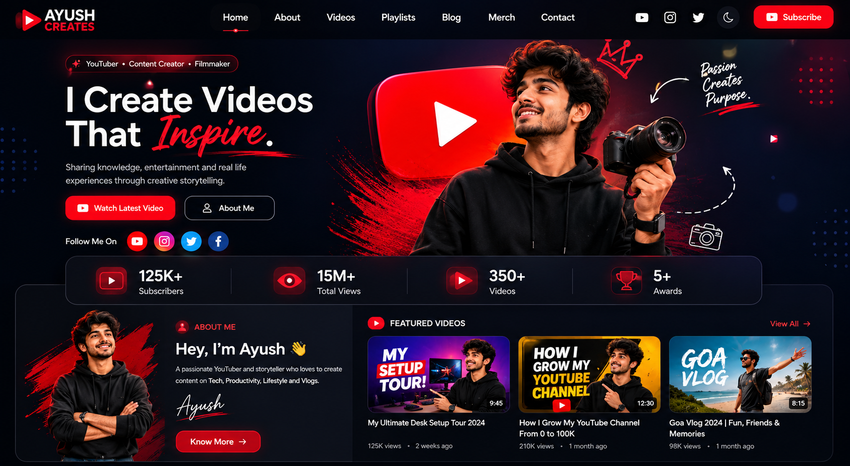 Portfolio Website Template