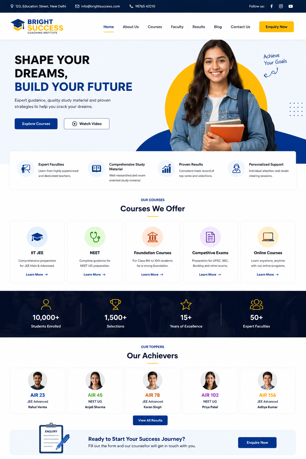Coaching Institute Template