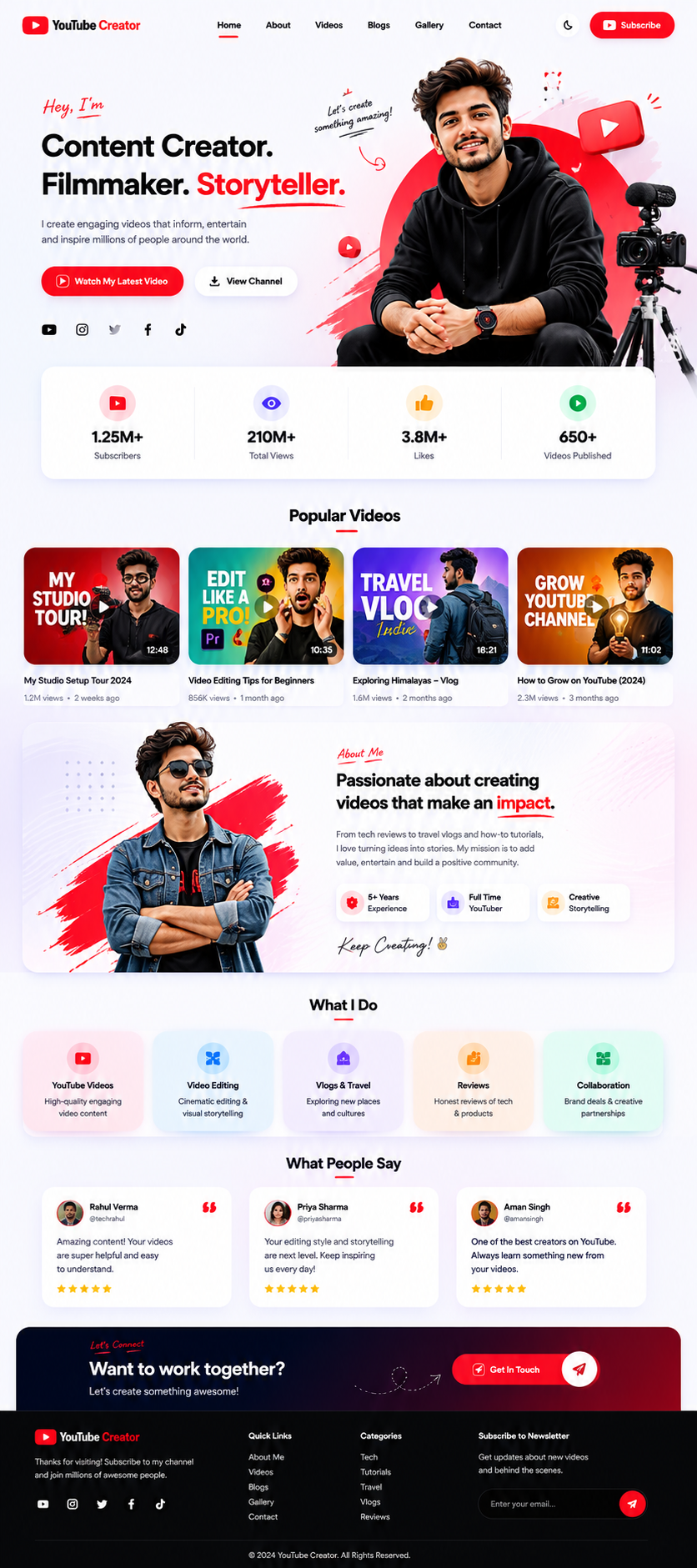 YouTube Creator Template